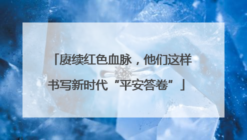赓续红色血脉，他们这样书写新时代“平安答卷”